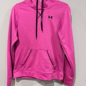 Under Armour Vibrant Pink Pullover with Black Accents Size Small